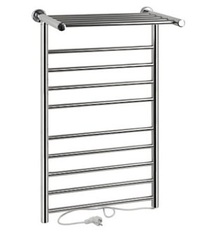 Полотенцесушитель электрический КЛАССИК-ПРЕМИУМ-ПРЯМОЙ с полк. 885*540*72,  9 перекл с сух тен.BRMIX